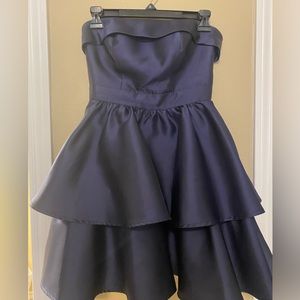 B Darlin navy blue semi formal dress